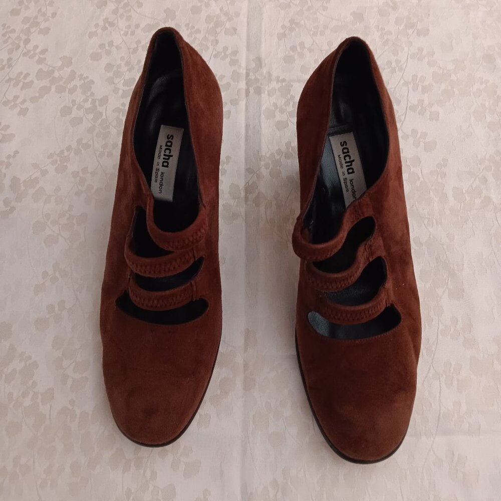 Sacha London Brown Suede Shoes